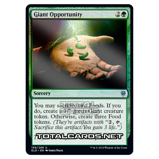 Magic The Gathering - Throne of Eldraine  - Giant Opportunity - 159/269 (Foil)