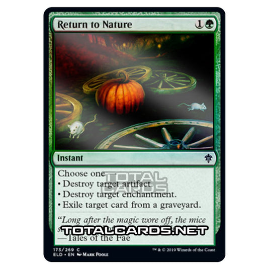 Magic The Gathering - Throne of Eldraine  - Return to Nature - 173/269 (Foil)