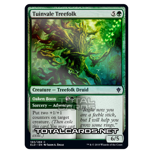 Magic The Gathering - Throne of Eldraine  - Tuinvale Treefolk // Oaken Boon - 180/269 (Foil)