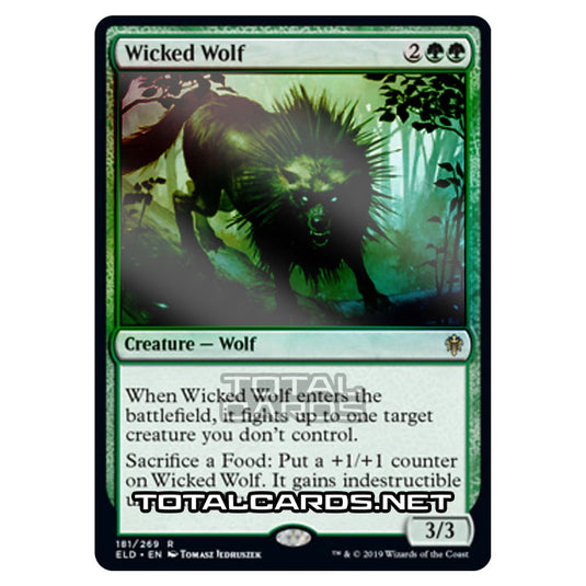 Magic The Gathering - Throne of Eldraine  - Wicked Wolf - 181/269 (Foil)