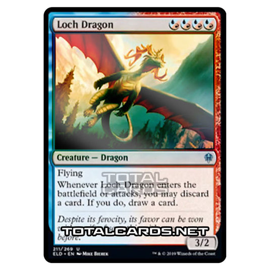 Magic The Gathering - Throne of Eldraine  - Loch Dragon - 211/269 (Foil)