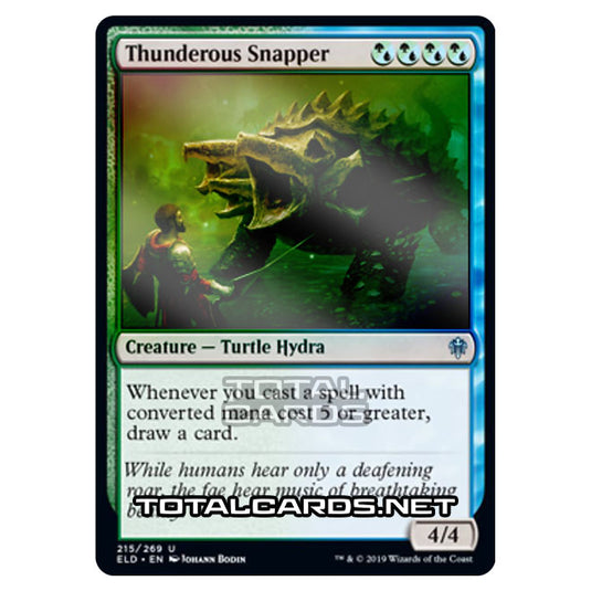 Magic The Gathering - Throne of Eldraine  - Thunderous Snapper - 215/269 (Foil)