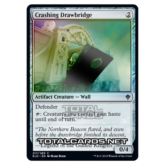 Magic The Gathering - Throne of Eldraine  - Crashing Drawbridge - 217/269 (Foil)