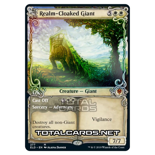 Magic The Gathering - Throne of Eldraine  - Realm-Cloaked Giant // Cast Off - 277/269 (Foil)