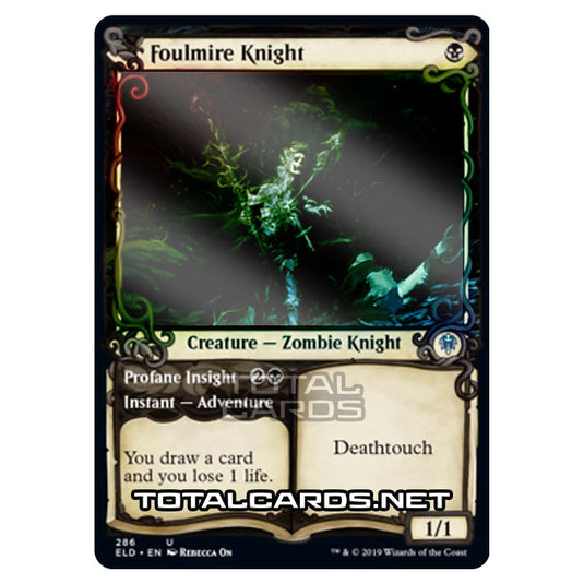 Magic The Gathering - Throne of Eldraine  - Foulmire Knight // Profane Insight - 286/269 (Foil)