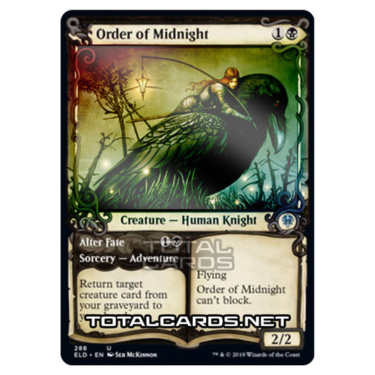 Magic The Gathering - Throne of Eldraine  - Order of Midnight // Alter Fate - 288/269 (Foil)