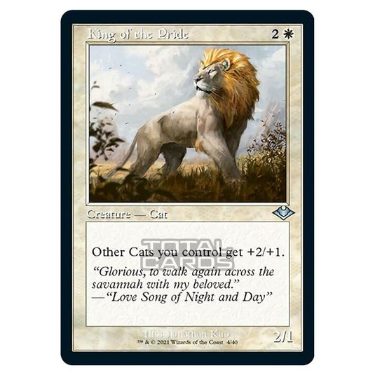 Magic The Gathering - Modern Horizons 1 - Timeshifts - King of the Pride - 4/40 (Etched Foil)