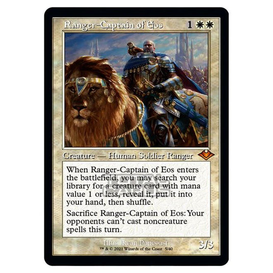 Magic The Gathering - Modern Horizons 1 - Timeshifts - Ranger-Captain of Eos - 5/40 (Etched Foil)