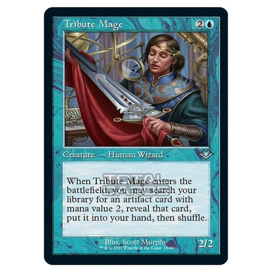 Magic The Gathering - Modern Horizons 1 - Timeshifts - Tribute Mage - 10/40 (Etched Foil)