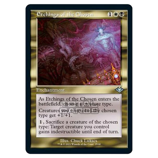 Magic The Gathering - Modern Horizons 1 - Timeshifts - Etchings of the Chosen - 25/40 (Etched Foil)