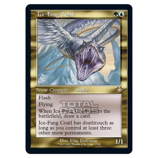 Magic The Gathering - Modern Horizons 1 - Timeshifts - Ice-Fang Coatl - 27/40 (Etched Foil)