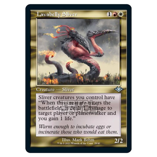 Magic The Gathering - Modern Horizons 1 - Timeshifts - Lavabelly Sliver - 29/40 (Etched Foil)