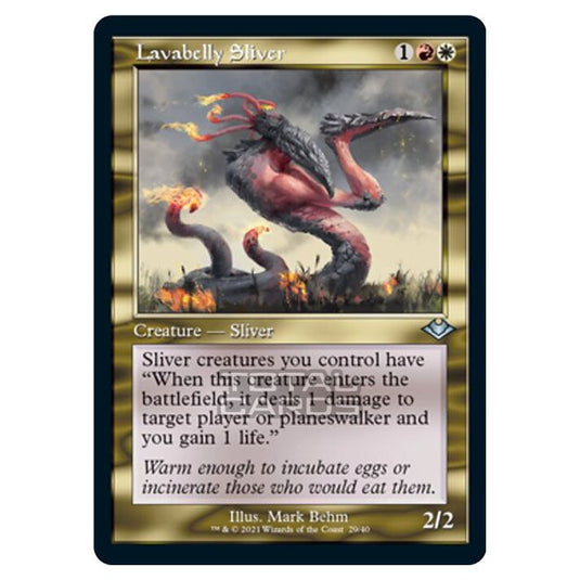 Magic The Gathering - Modern Horizons 1 - Timeshifts - Lavabelly Sliver - 29/40 (Foil)