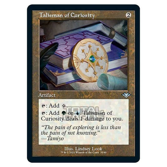 Magic The Gathering - Modern Horizons 1 - Timeshifts - Talisman of Curiosity - 35/40 (Etched Foil)