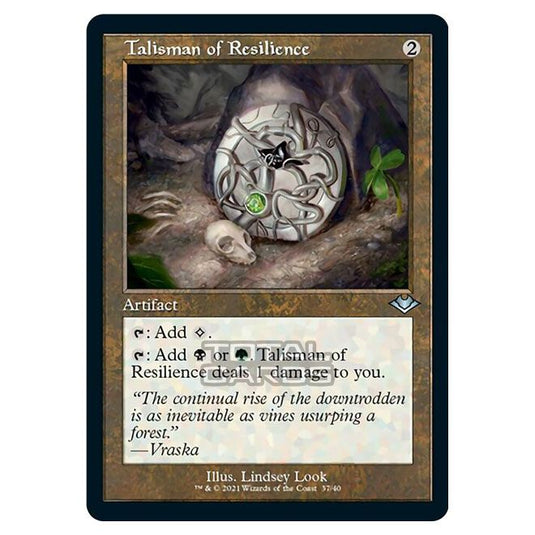 Magic The Gathering - Modern Horizons 1 - Timeshifts - Talisman of Resilience - 37/40 (Etched Foil)