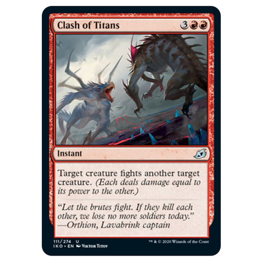 Magic The Gathering - Ikoria Lair of Behemoths - Clash of Titans - 111/274