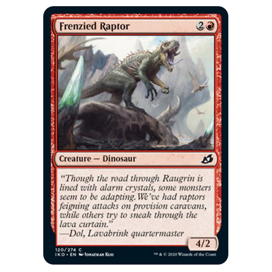 Magic The Gathering - Ikoria Lair of Behemoths - Frenzied Raptor - 120/274