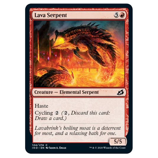 Magic The Gathering - Ikoria Lair of Behemoths - Lava Serpent - 124/274