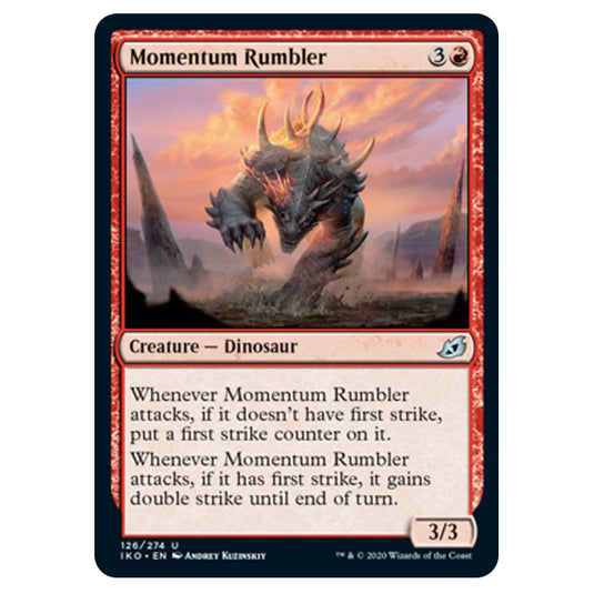 Magic The Gathering - Ikoria Lair of Behemoths - Momentum Rumbler - 126/274