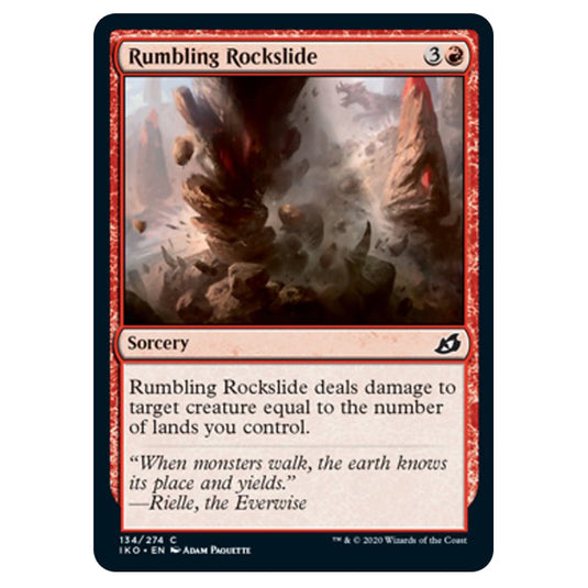 Magic The Gathering - Ikoria Lair of Behemoths - Rumbling Rockslide - 134/274