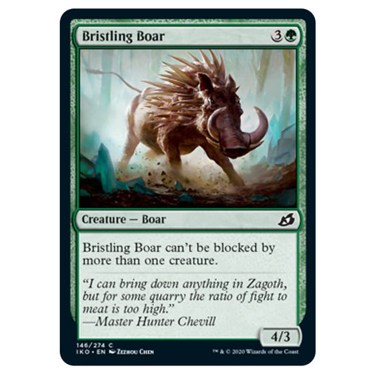 Magic The Gathering - Ikoria Lair of Behemoths - Bristling Boar - 146/274