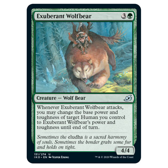 Magic The Gathering - Ikoria Lair of Behemoths - Exuberant Wolfbear - 151/274