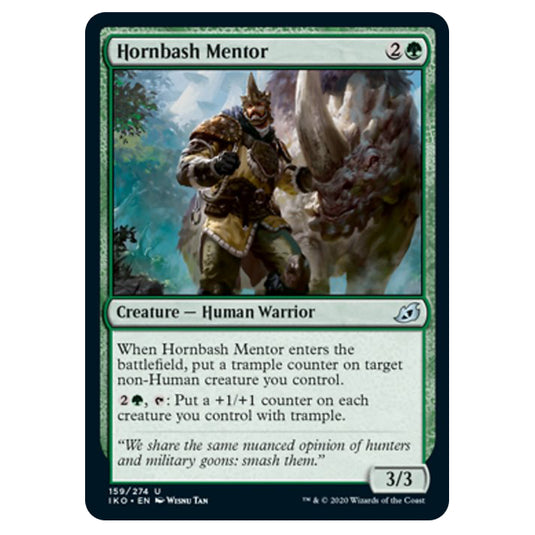 Magic The Gathering - Ikoria Lair of Behemoths - Hornbash Mentor - 159/274