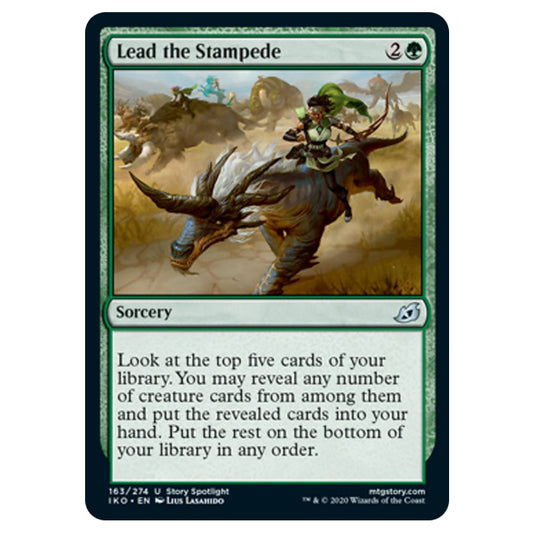 Magic The Gathering - Ikoria Lair of Behemoths - Lead the Stampede - 163/274