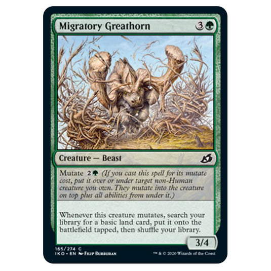 Magic The Gathering - Ikoria Lair of Behemoths - Migratory Greathorn - 165/274