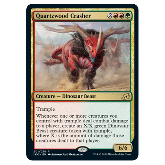 Magic The Gathering - Ikoria Lair of Behemoths - Quartzwood Crasher - 201/274