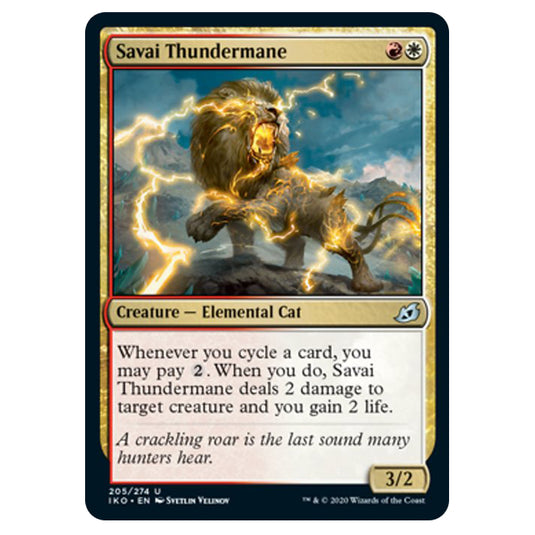 Magic The Gathering - Ikoria Lair of Behemoths - Savai Thundermane - 205/274