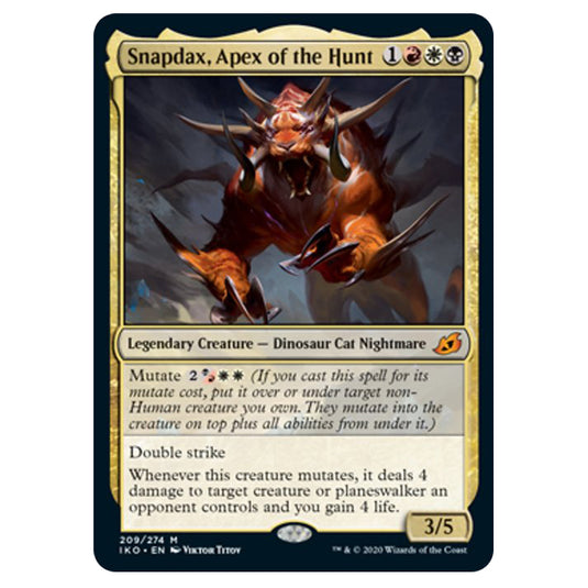 Magic The Gathering - Ikoria Lair of Behemoths - Snapdax, Apex of the Hunt - 209/274