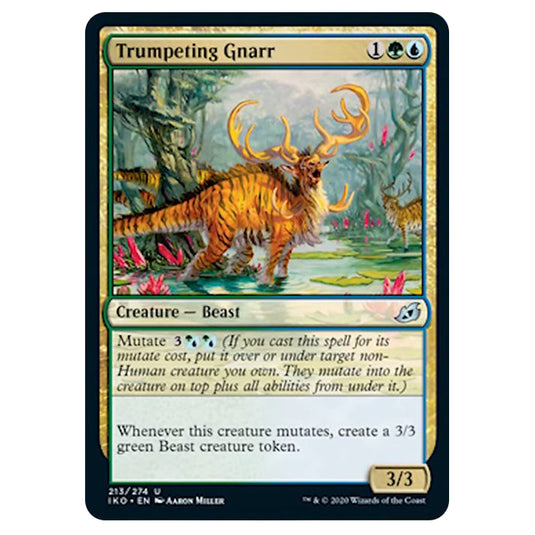 Magic The Gathering - Ikoria Lair of Behemoths - Trumpeting Gnarr - 213/274