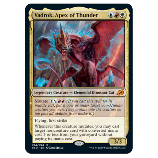 Magic The Gathering - Ikoria Lair of Behemoths - Vadrok, Apex of Thunder - 214/274