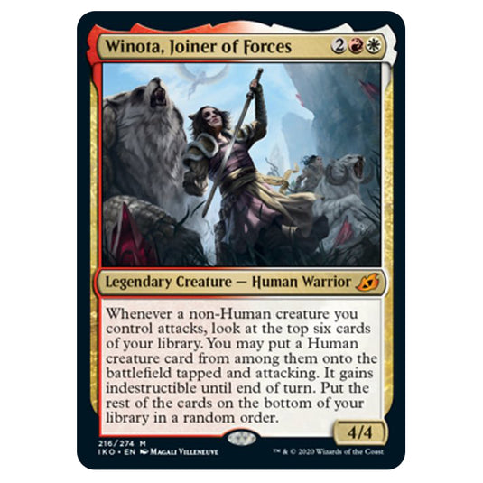 Magic The Gathering - Ikoria Lair of Behemoths - Winota, Joiner of Forces - 216/274