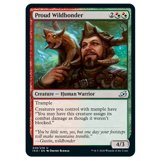 Magic The Gathering - Ikoria Lair of Behemoths - Proud Wildbonder - 229/274