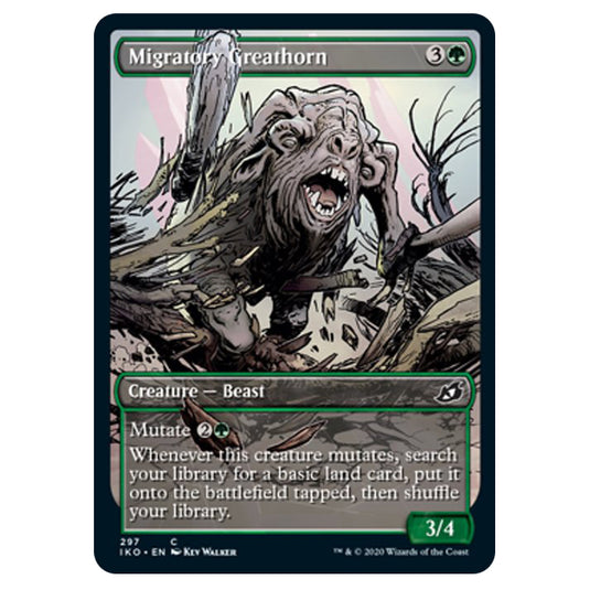 Magic The Gathering - Ikoria Lair of Behemoths - Migratory Greathorn - 297/274