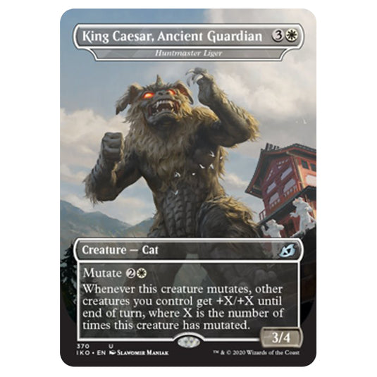 Magic The Gathering - Ikoria Lair of Behemoths - King Caesar, Ancient Guardian - Huntmaster Liger - 370/274