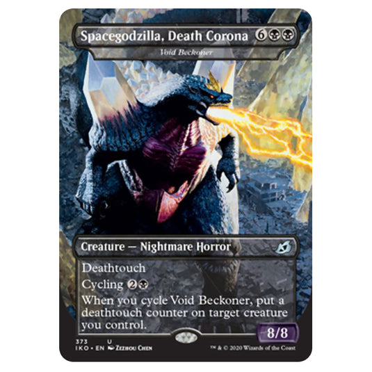 Magic The Gathering - Ikoria Lair of Behemoths - Spacegodzilla, Death Corona - Void Beckoner - 373/274