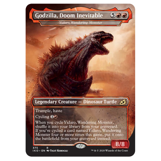 Magic The Gathering - Ikoria Lair of Behemoths - Godzilla, Doom Inevitable - Yidaro, Wandering Monster - 375/274