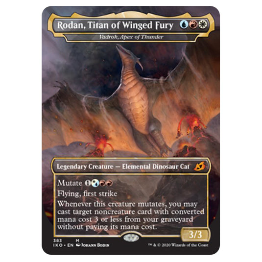 Magic The Gathering - Ikoria Lair of Behemoths - Rodan, Titan of Winged Fury - Vadrok, Apex of Thunder - 383/274