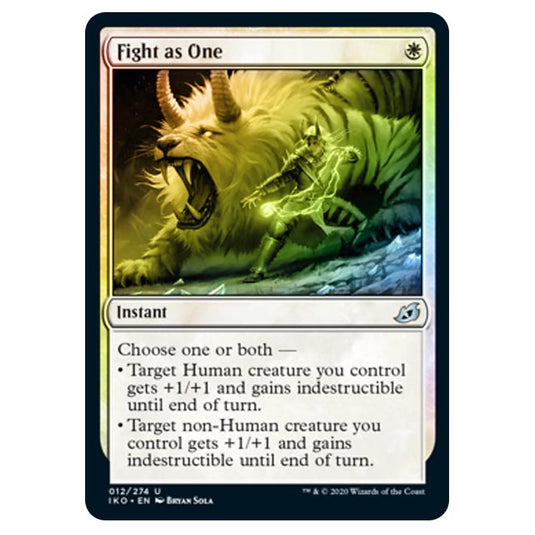 Magic The Gathering - Ikoria Lair of Behemoths - Fight as One - 12/274 (Foil)