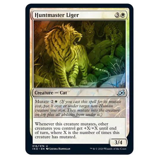 Magic The Gathering - Ikoria Lair of Behemoths - Huntmaster Liger - 16/274 (Foil)