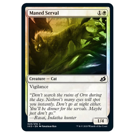 Magic The Gathering - Ikoria Lair of Behemoths - Maned Serval - 23/274 (Foil)