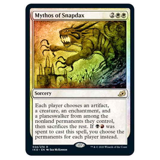 Magic The Gathering - Ikoria Lair of Behemoths - Mythos of Snapdax - 24/274 (Foil)