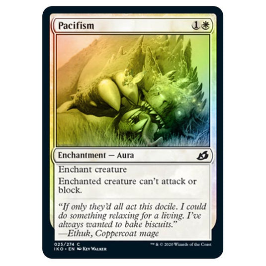 Magic The Gathering - Ikoria Lair of Behemoths - Pacifism - 25/274 (Fo Magic The Gathering - Ikoria Lair of Behemoths - Pacifism - 25/274 (Fo