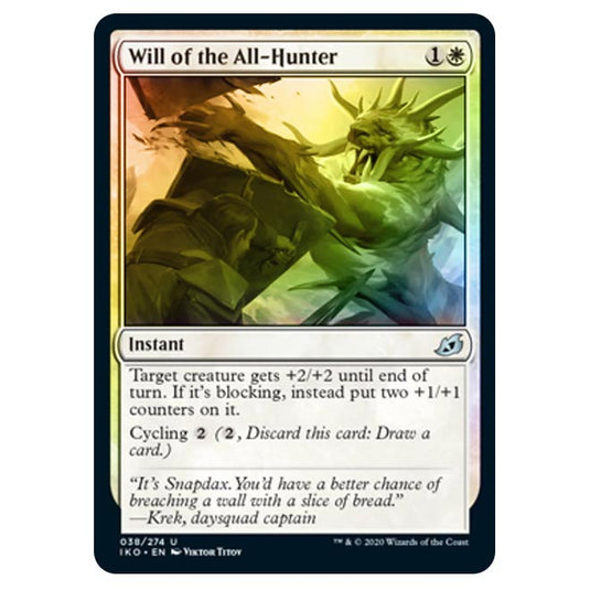 Magic The Gathering - Ikoria Lair of Behemoths - Will of the All-Hunter - 38/274 (Foil)