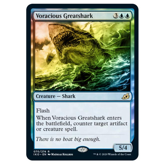 Magic The Gathering - Ikoria Lair of Behemoths - Voracious Greatshark - 70/274 (Foil)