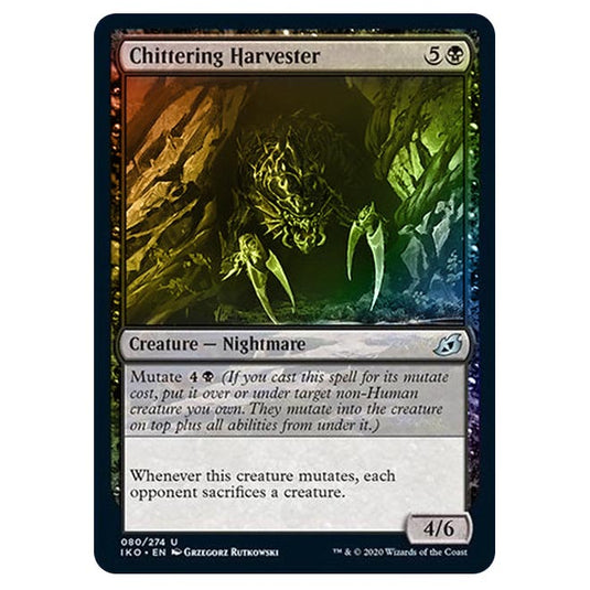 Magic The Gathering - Ikoria Lair of Behemoths - Chittering Harvester - 80/274 (Foil)