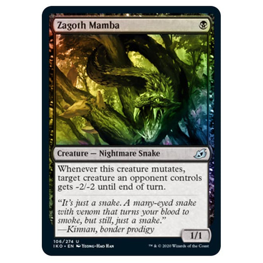 Magic The Gathering - Ikoria Lair of Behemoths - Zagoth Mamba - 106/274 (Foil)